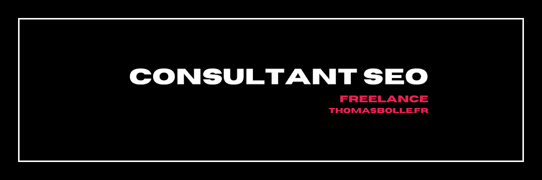 Consultant SEO - Thomas BOLLE cover