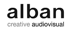 Alban creative audiovisual logo