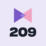209 ⋈ Agence SEO élégante et pertinente logo