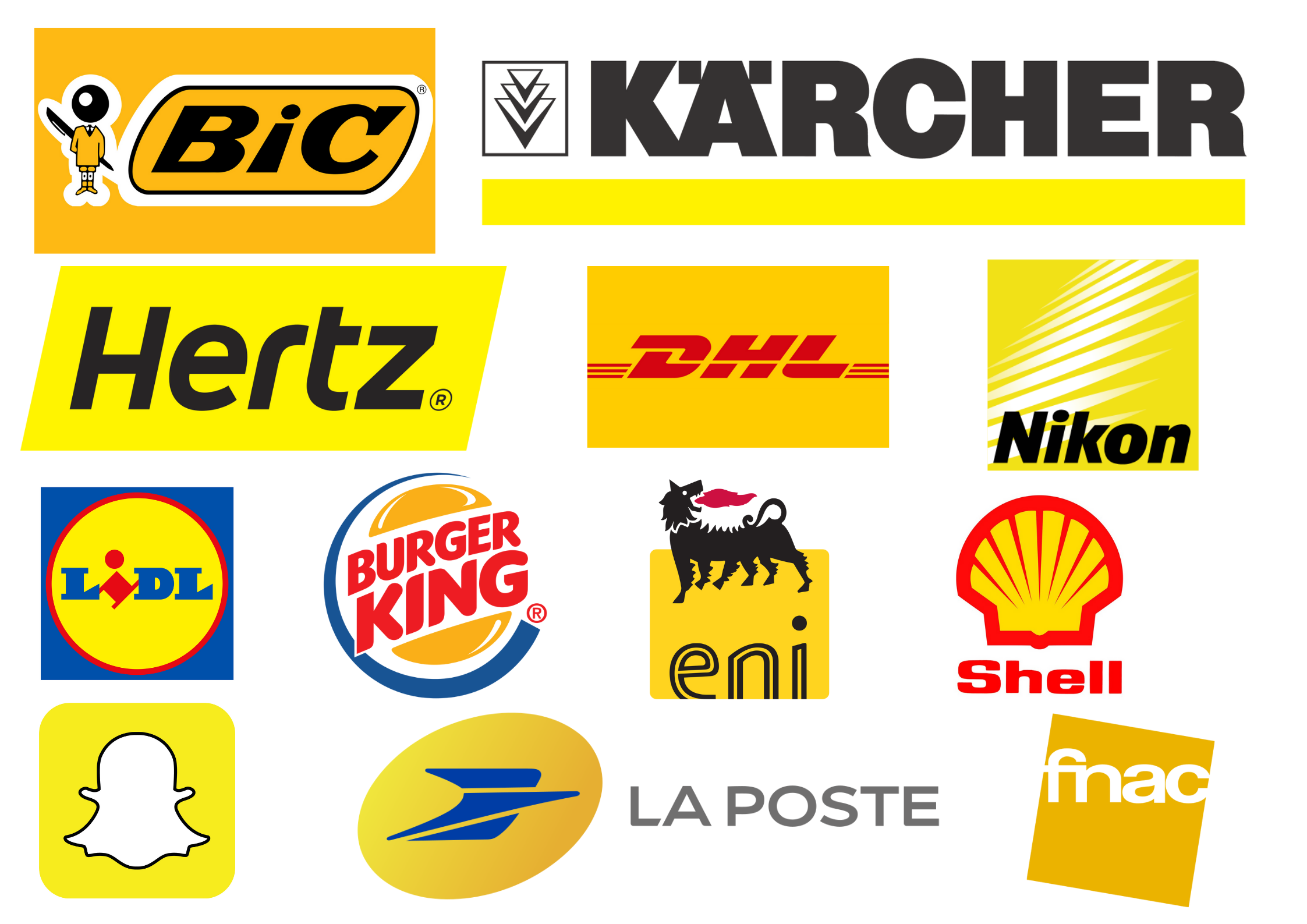 Exemples logos jaune