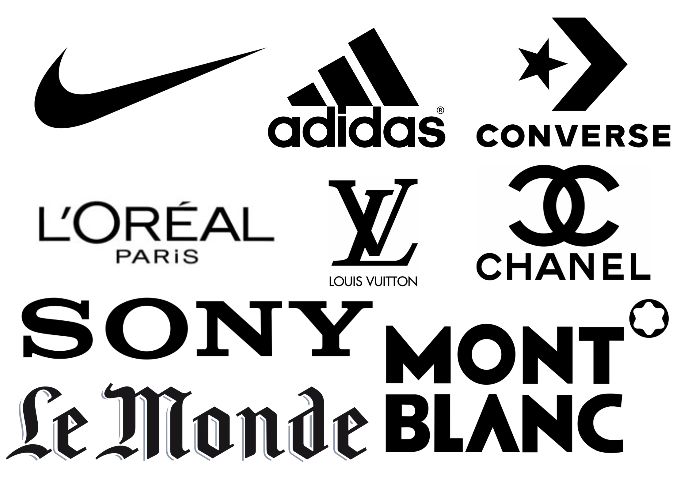 Exemples logos noirs