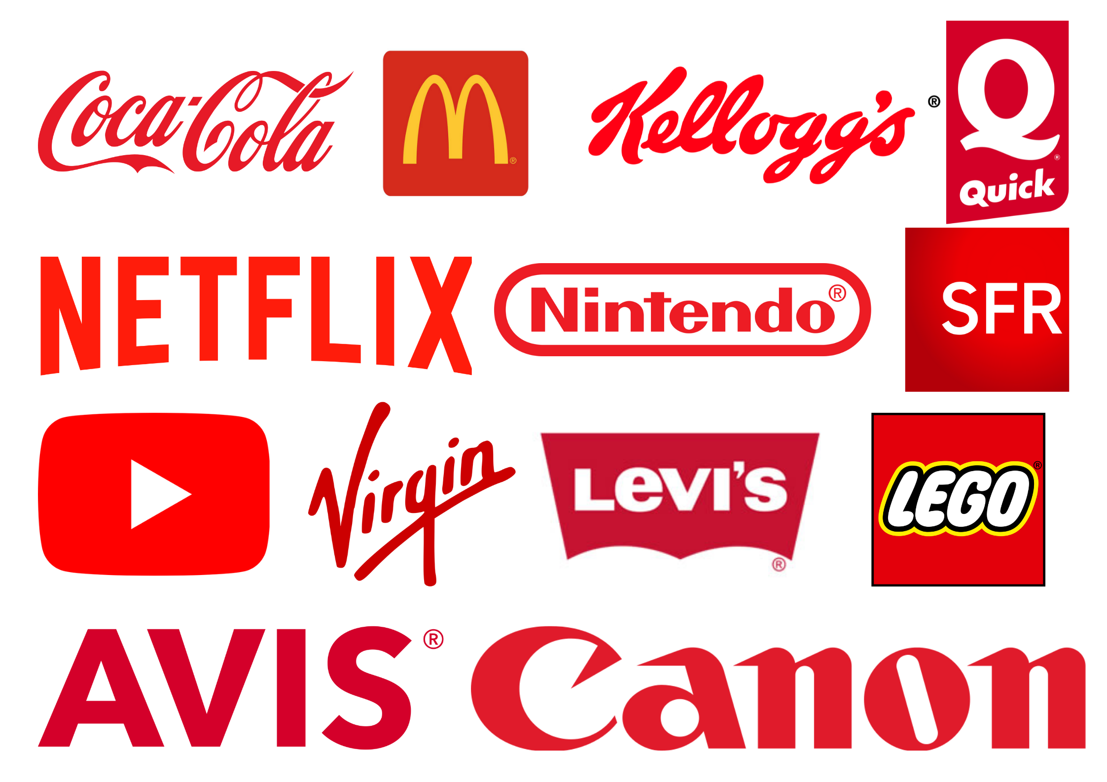 Exemples logos rouge
