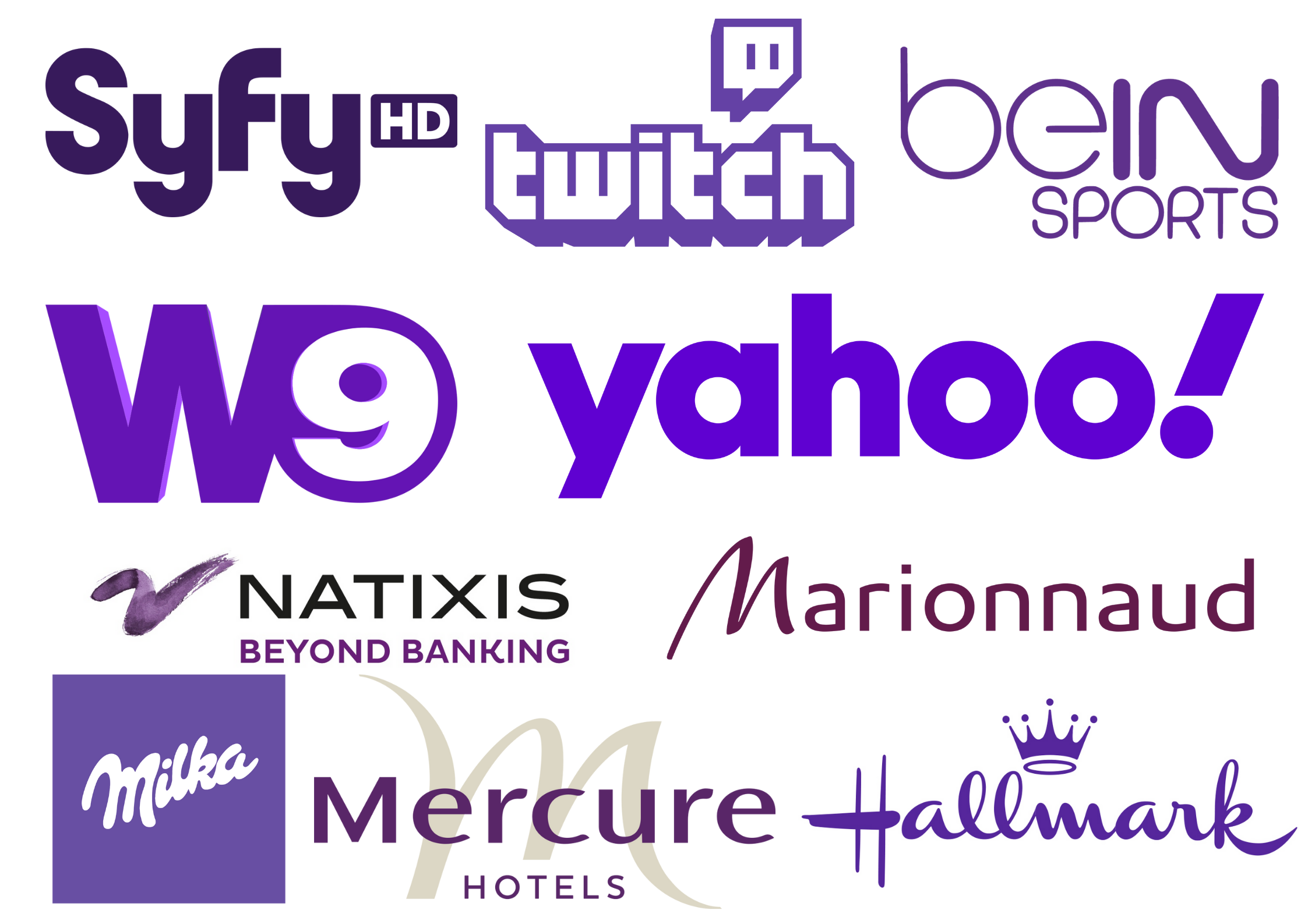 Exemples logos violet