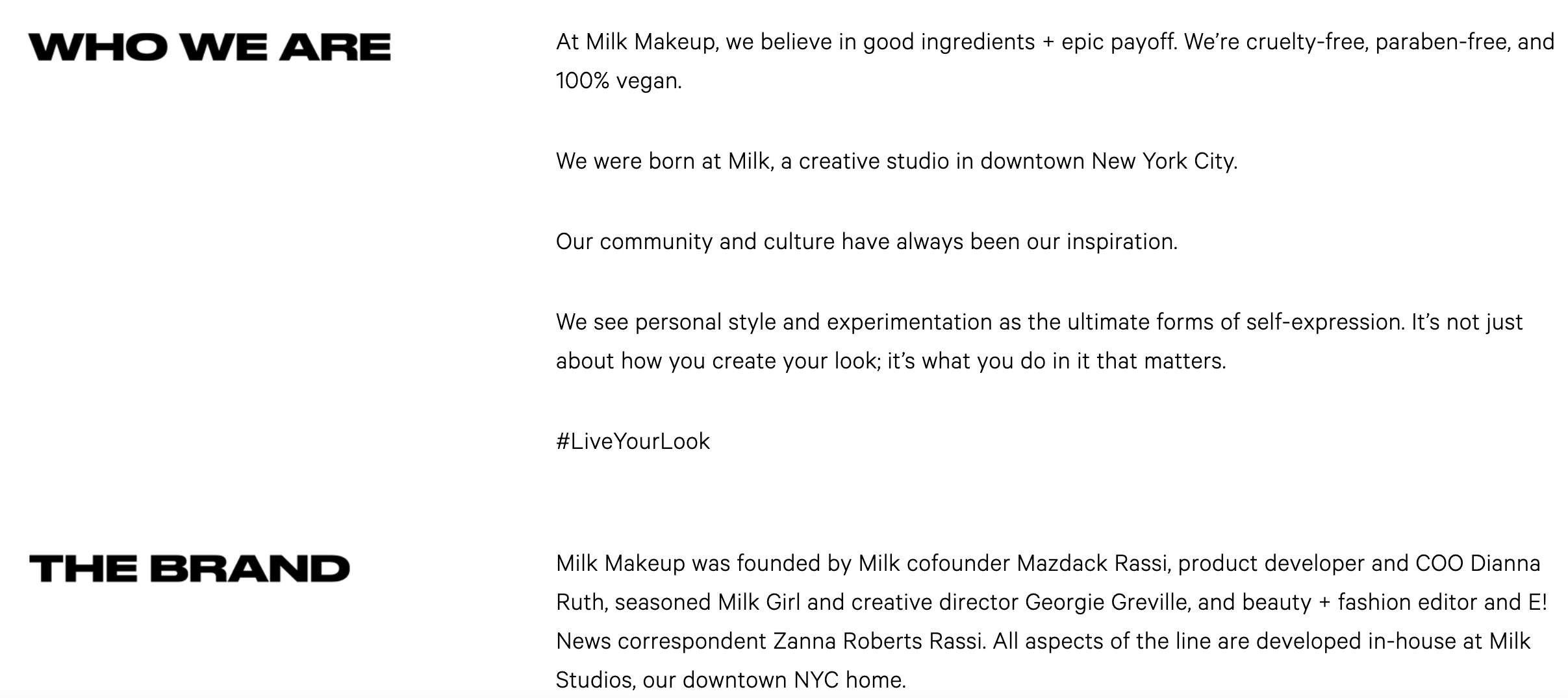 Milk Makeup marque engagée