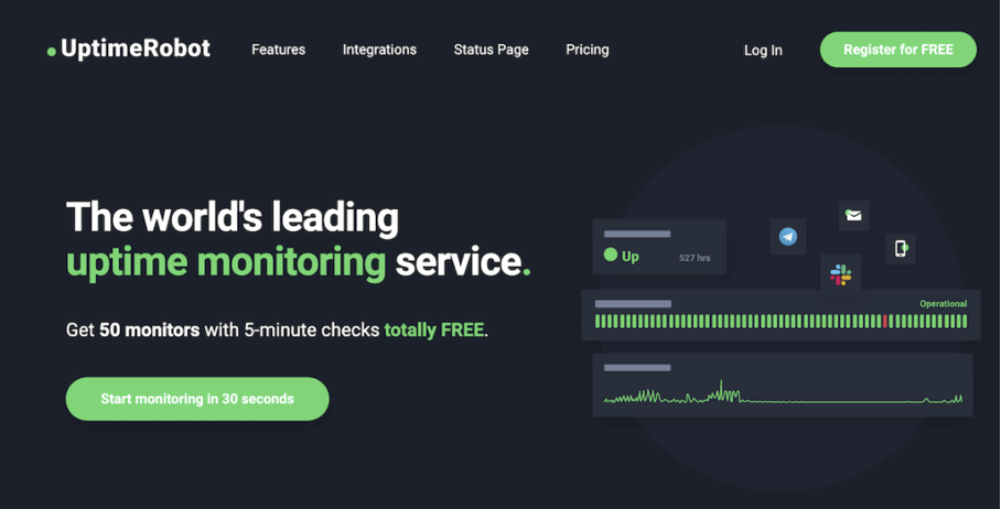 Monitoring site web: Uptime Robot