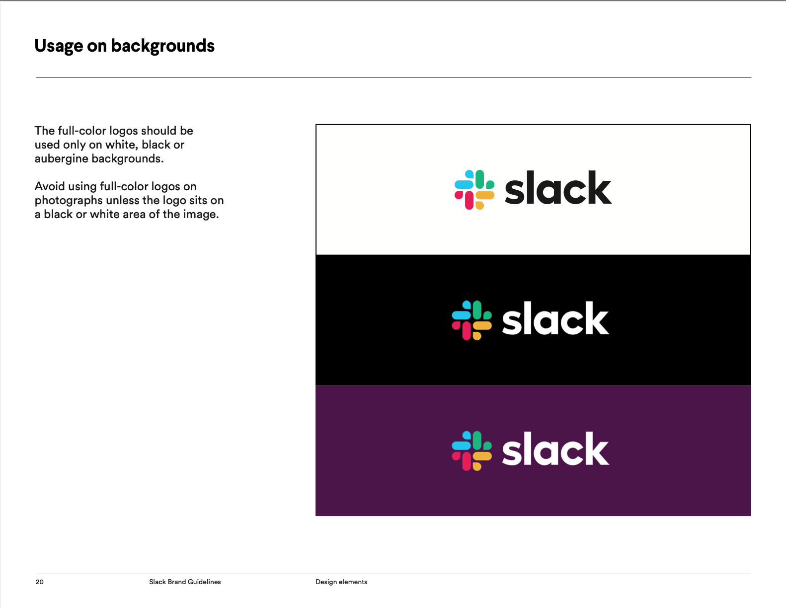 couleurs charte graphique Slack