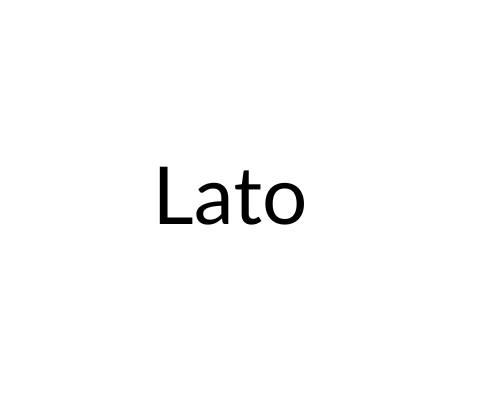 Font design Lato