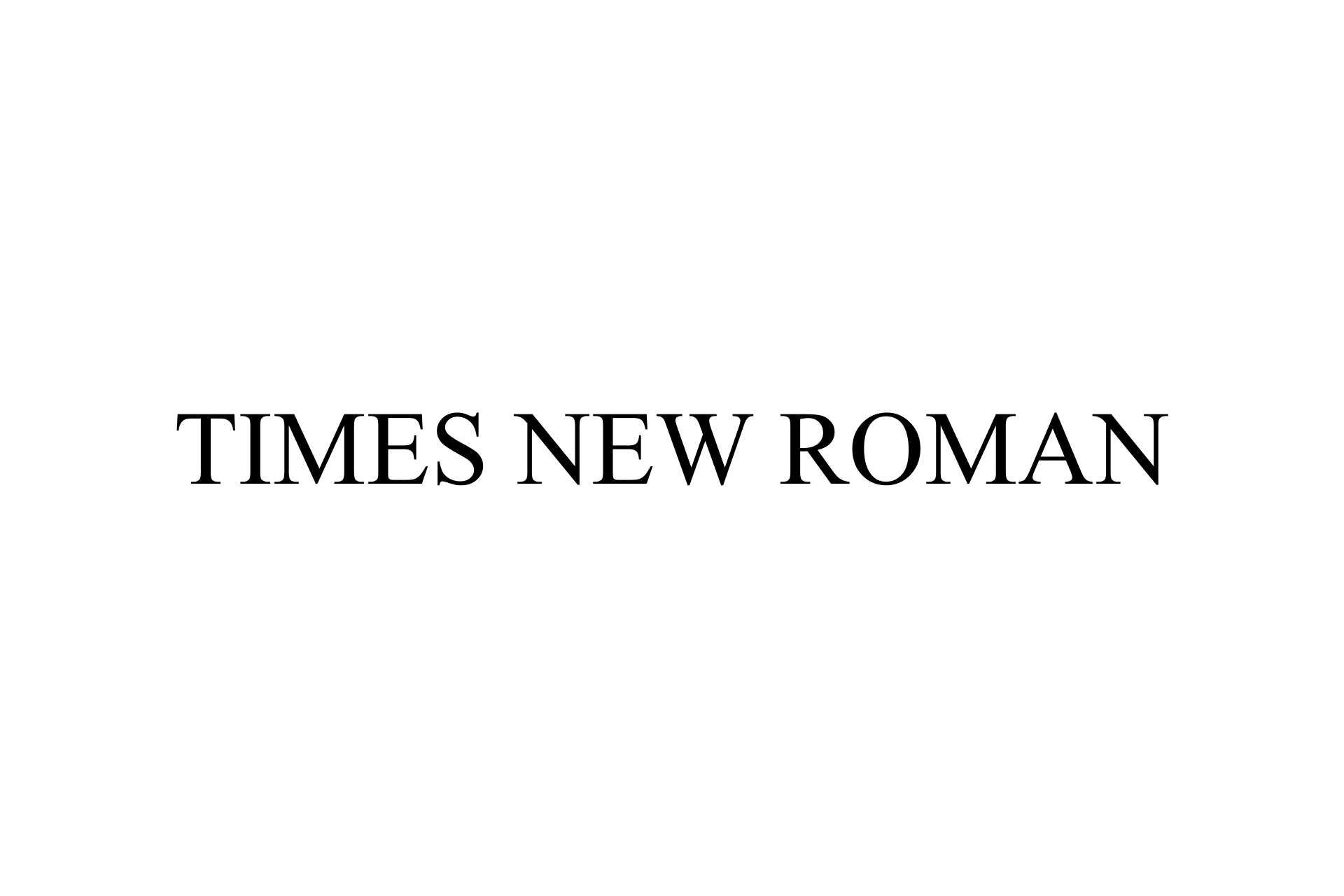 Font Design - Exemple police Times New Roman - Sortlist Blog