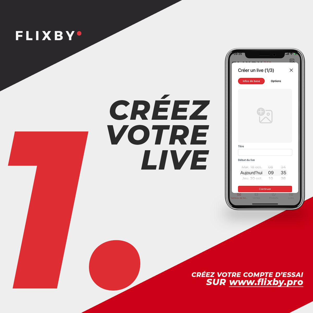 flixby créez votre live